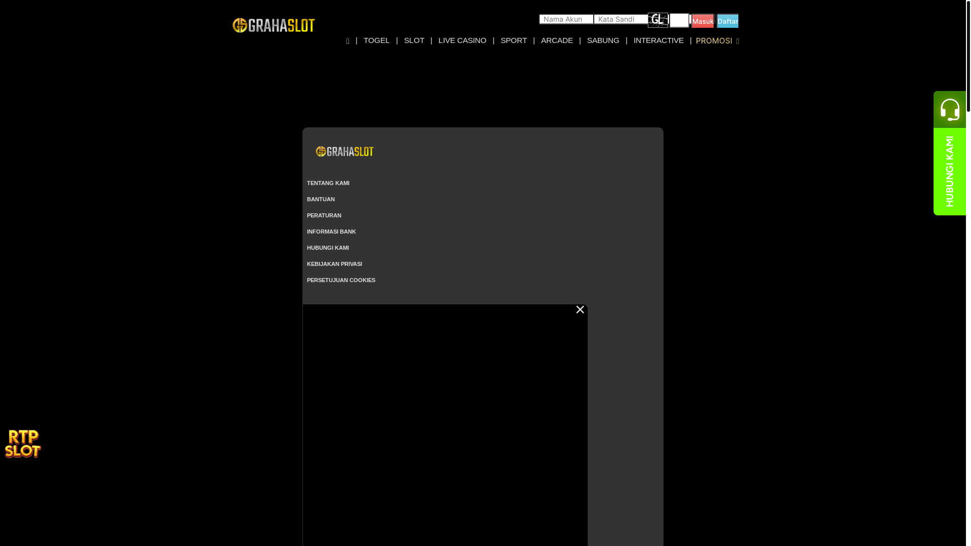 website screenshot of https://grahaslot99.com/