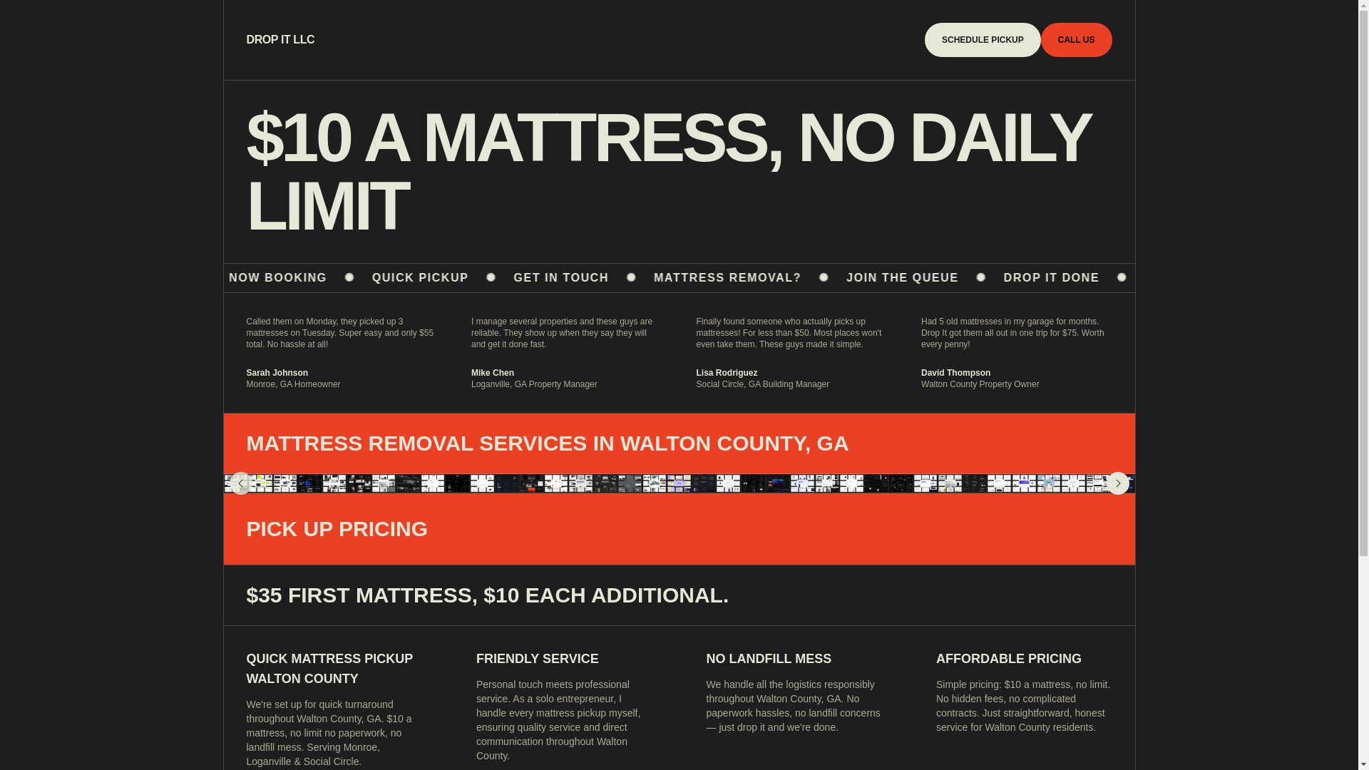 website screenshot of https://2men1mattress.com/