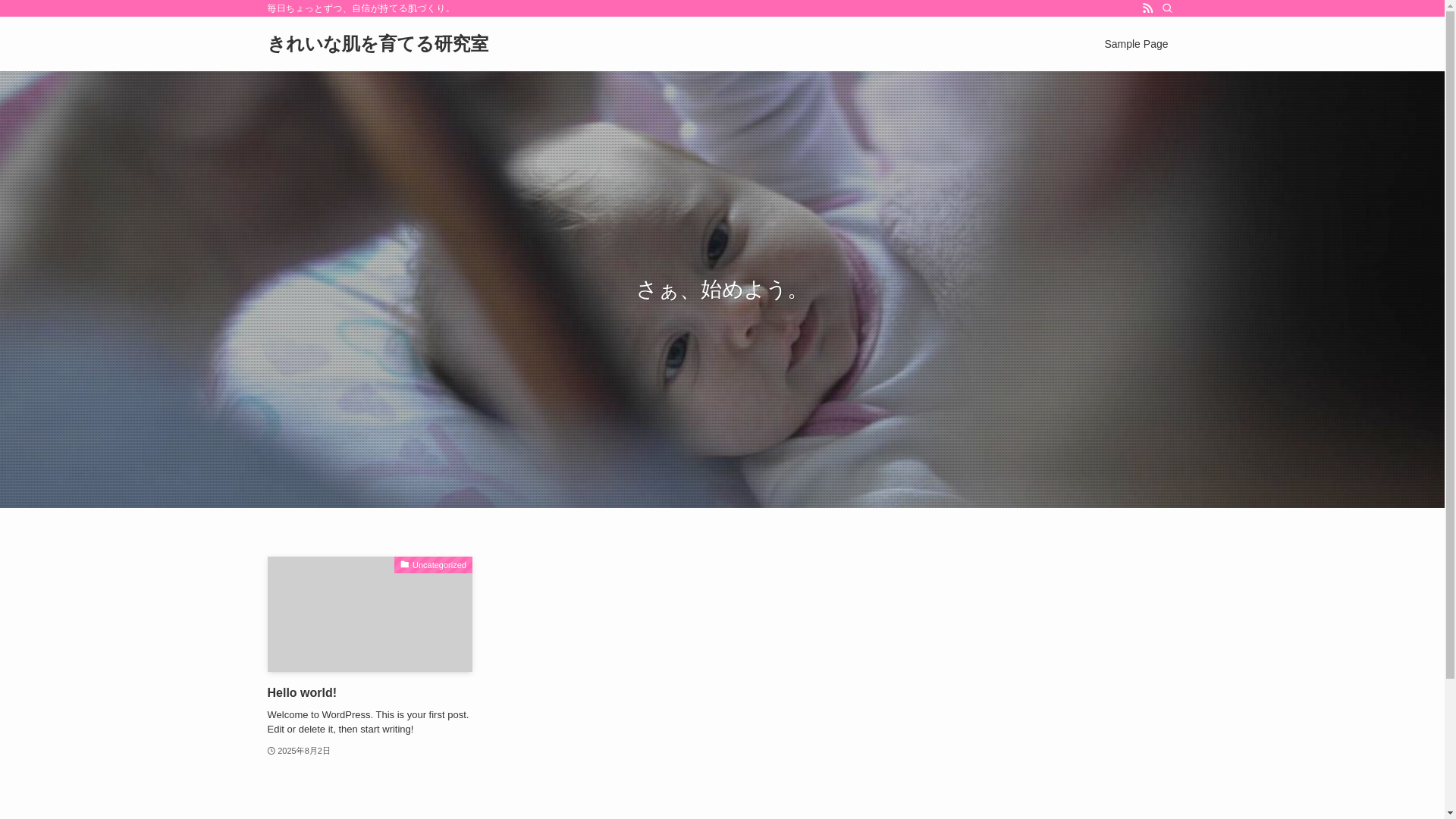 website screenshot of https://hada-kirei-labo.com/