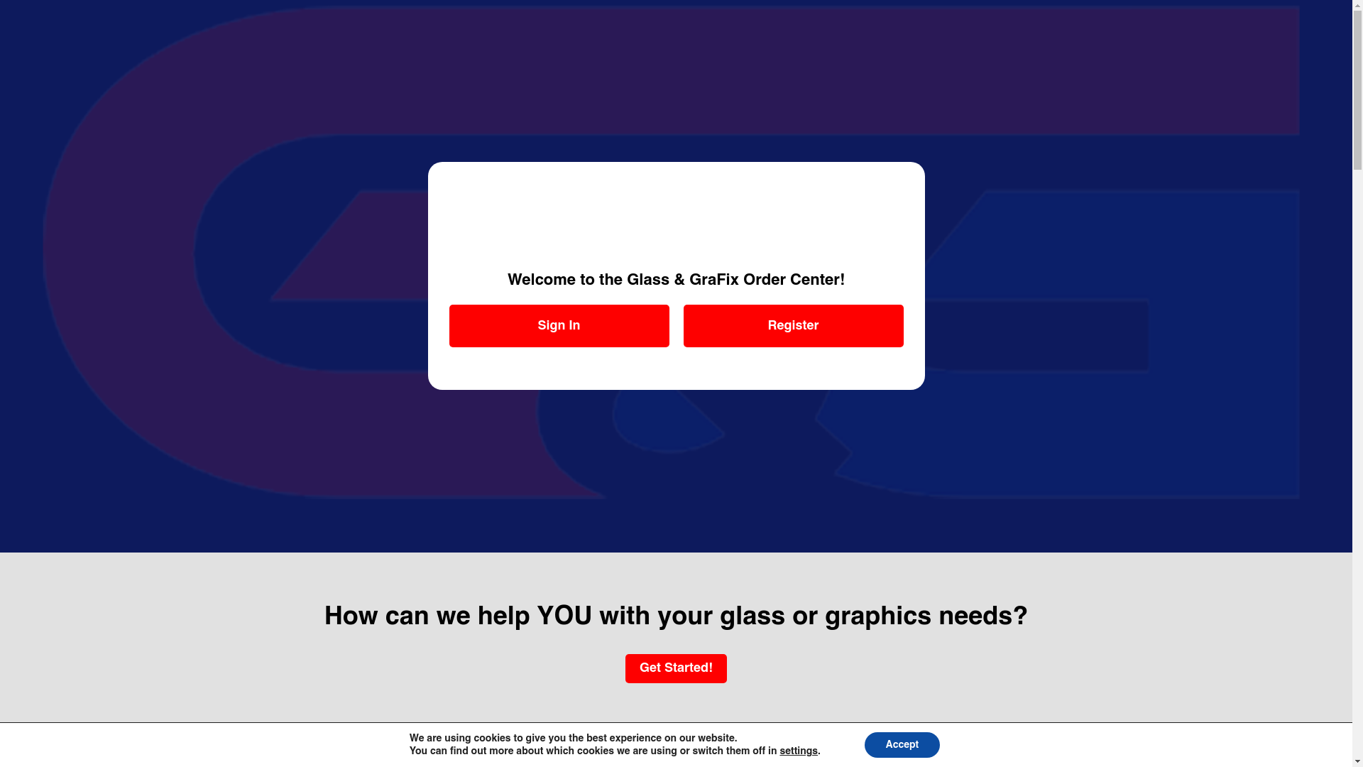website screenshot of https://useglassandgrafix.com/