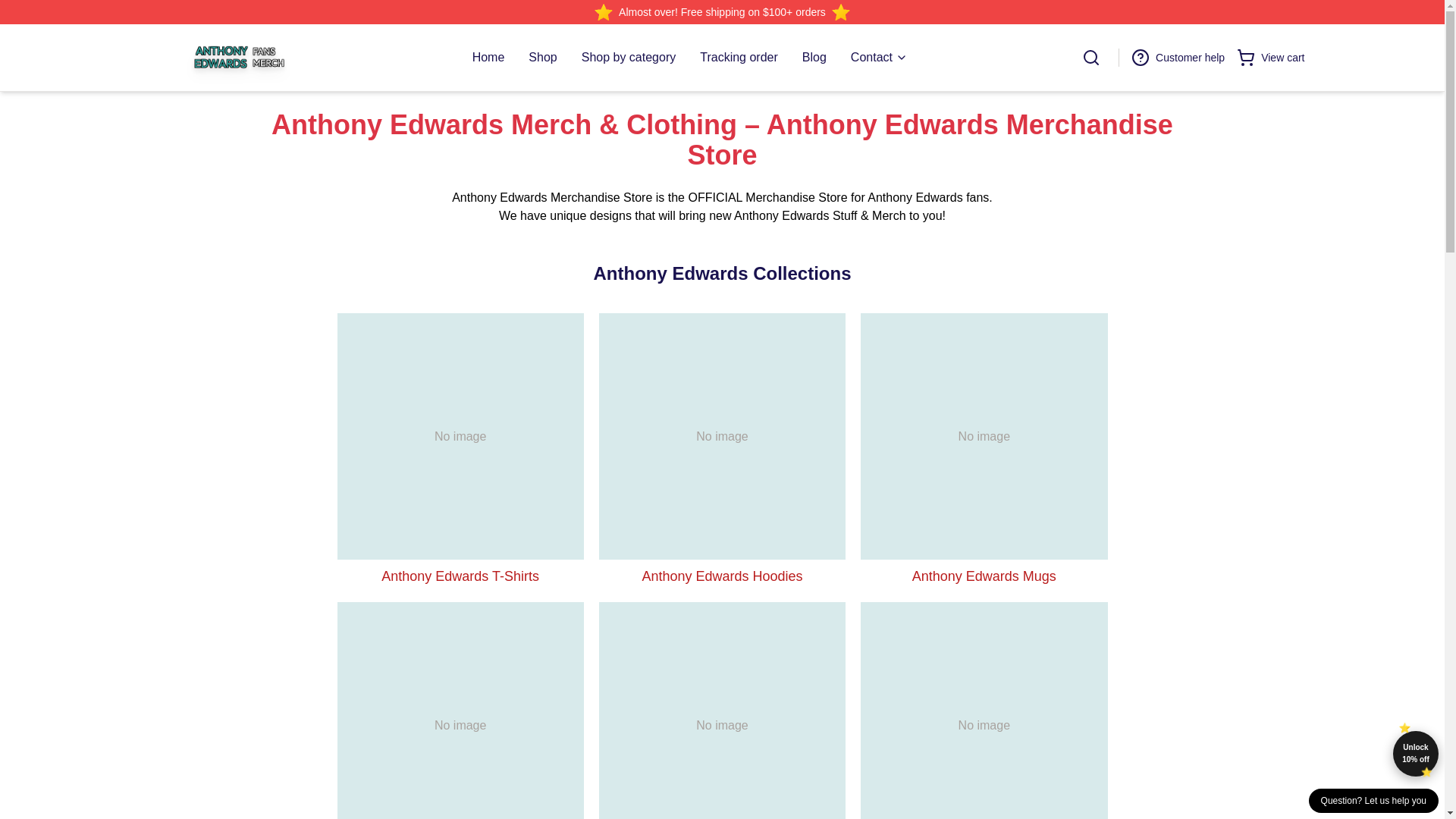 website screenshot of https://anthonyedwards.shop/