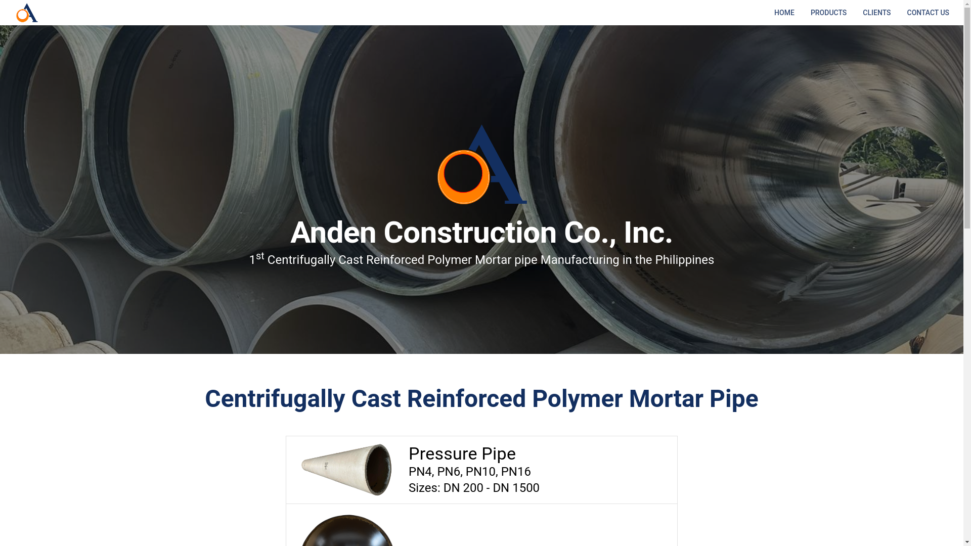 website screenshot of https://anden-website.pages.dev/