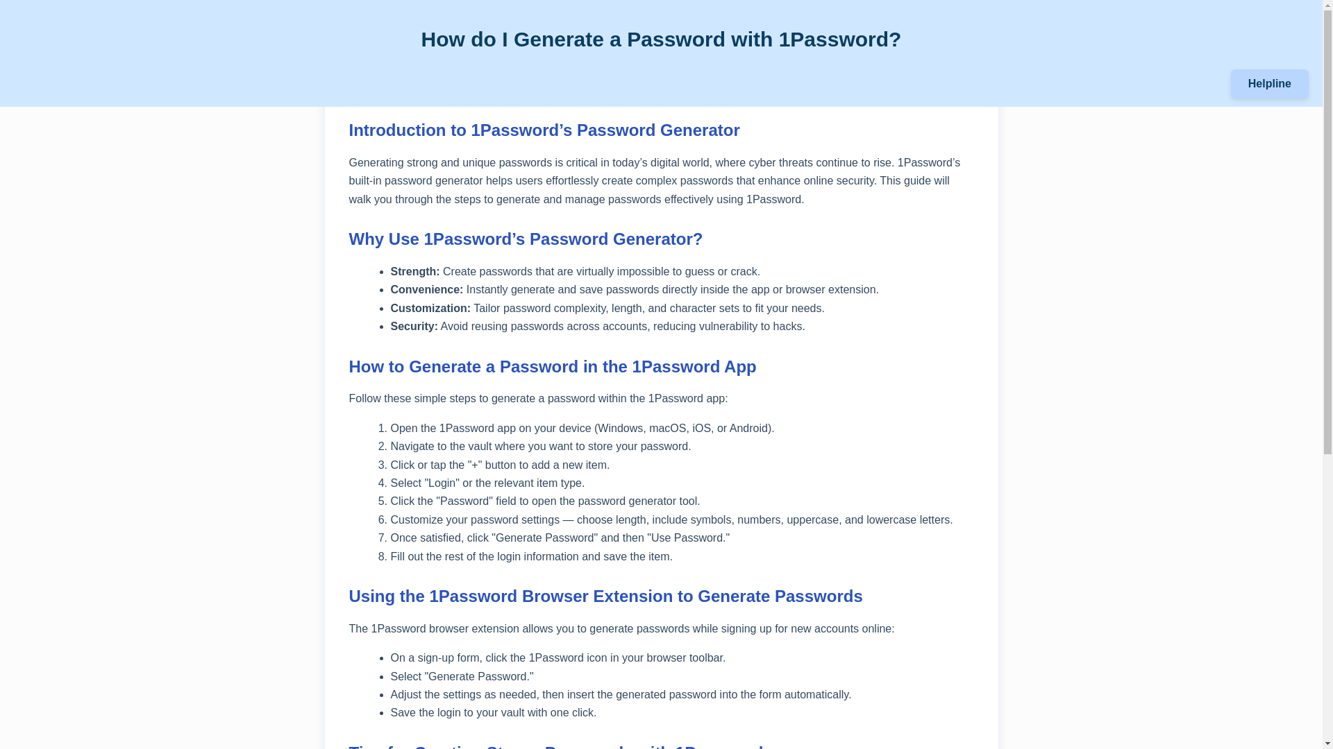 website screenshot of https://1password-generate-password.pages.dev/