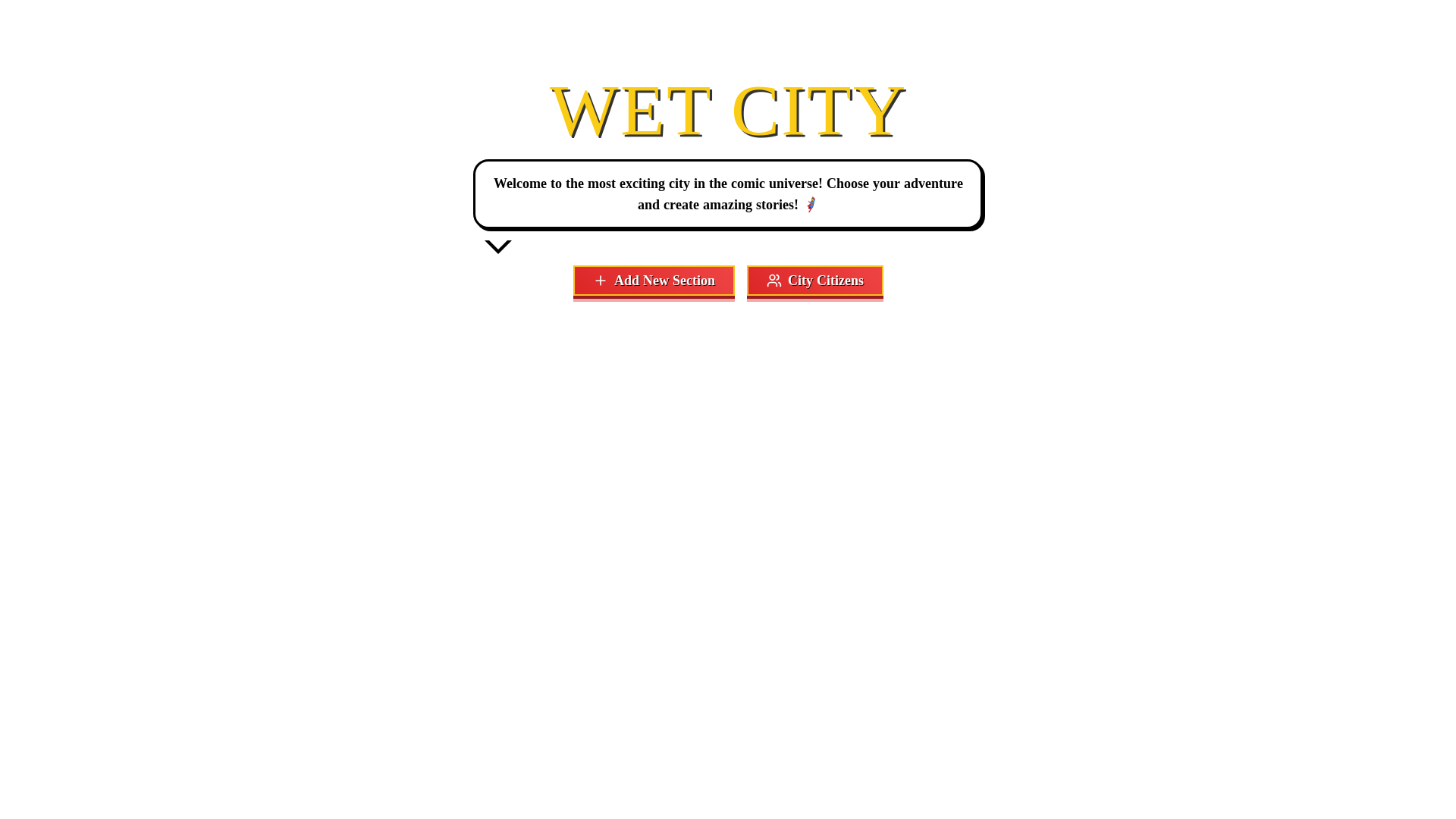 website screenshot of https://wetcitytales.com/