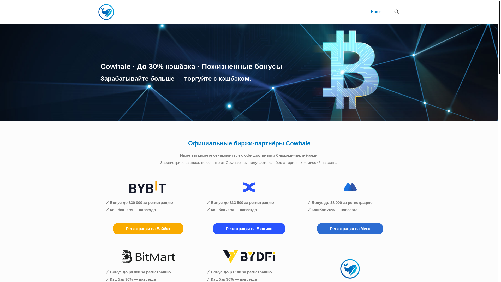 website screenshot of https://cowhale.net/