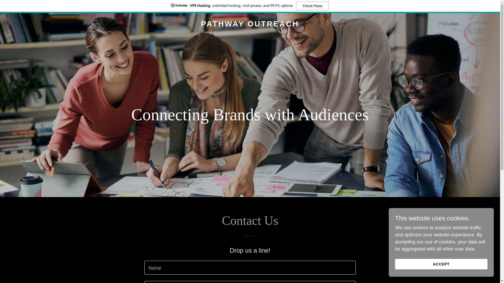 website screenshot of https://pathwayoutreach.co/