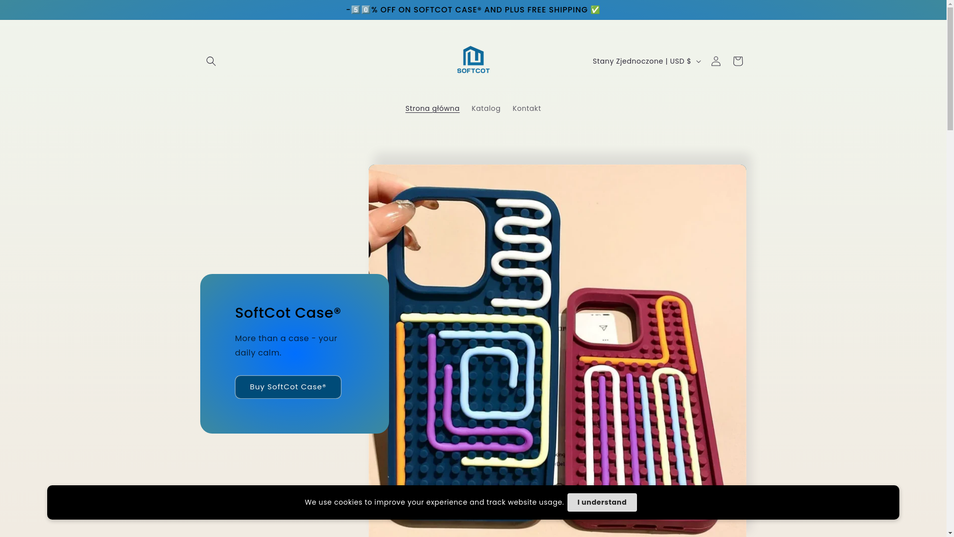 website screenshot of https://softcot.store/