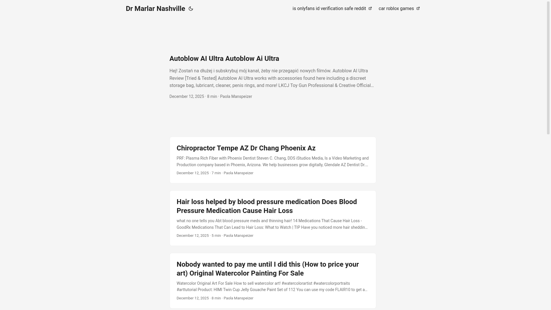 website screenshot of https://drmarlarnashville.pages.dev/