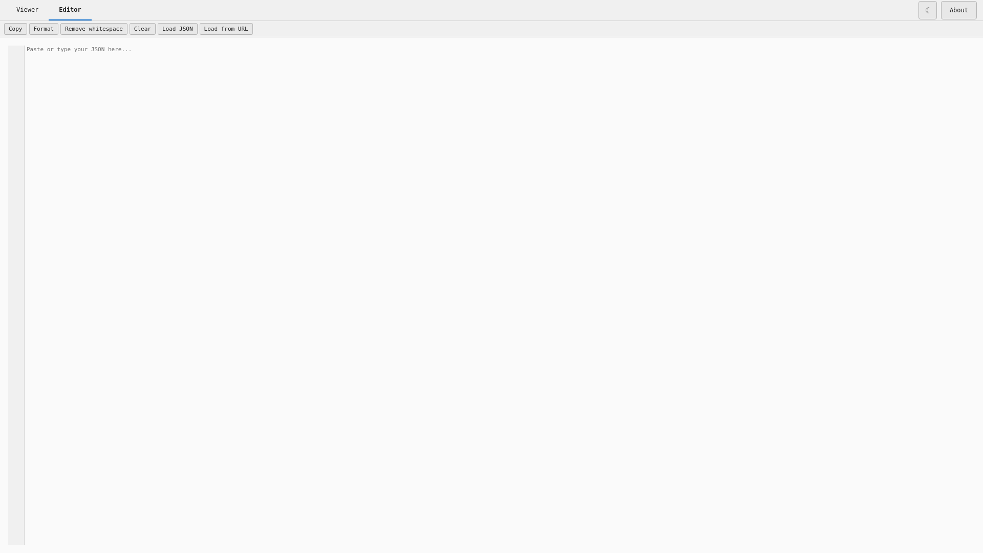 website screenshot of https://minimal-json-viewer.pages.dev/