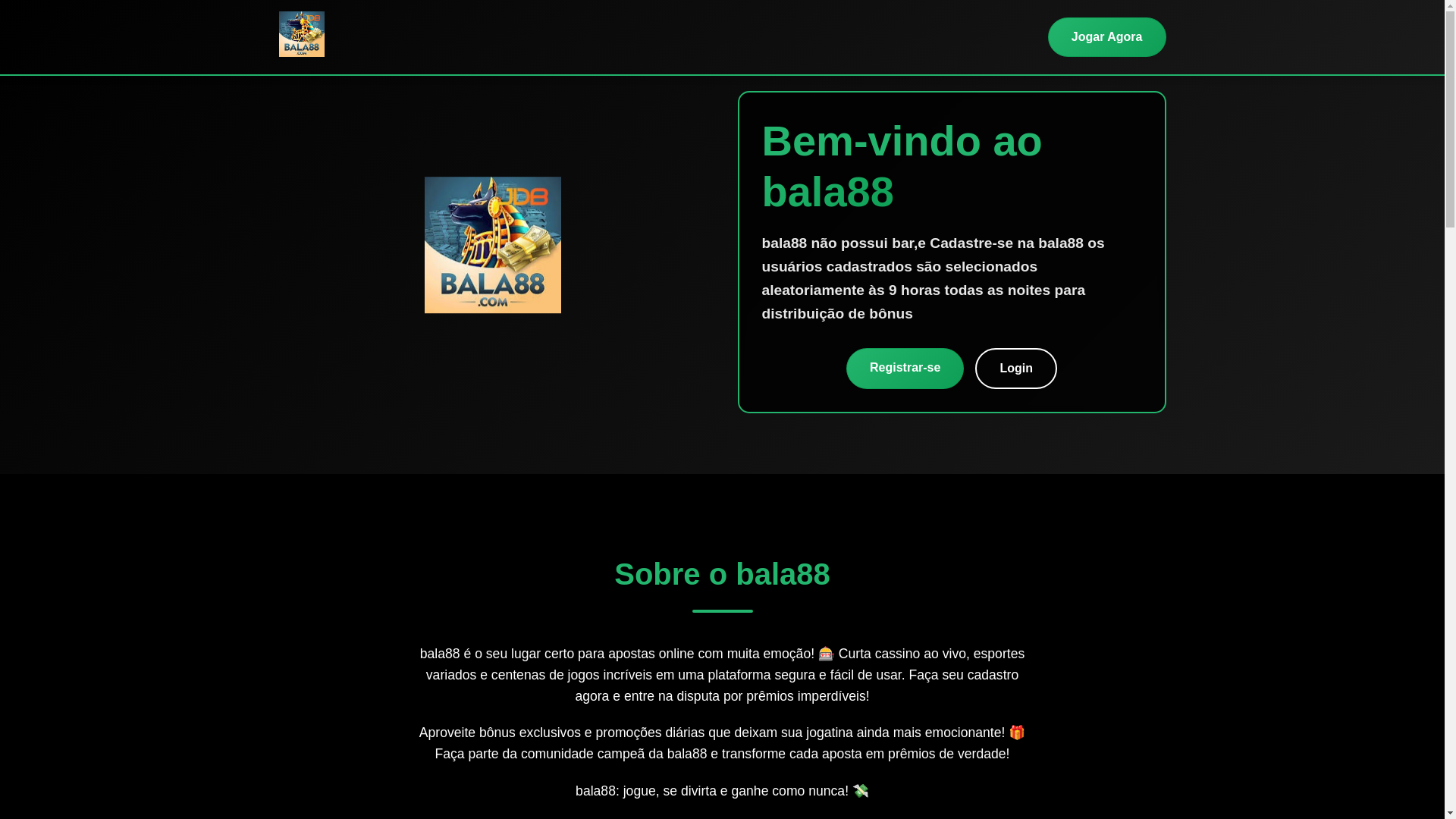website screenshot of https://bala88.win/