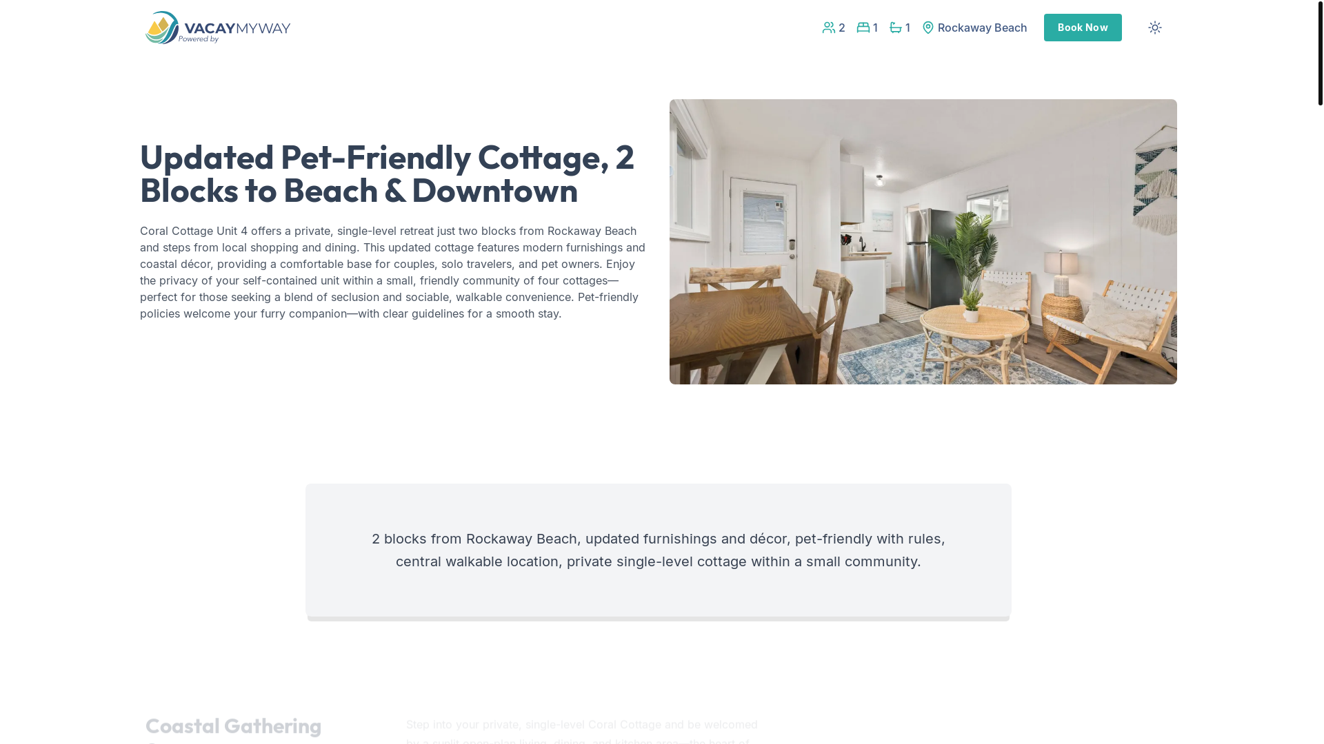 website screenshot of https://rockawayshore.properties/
