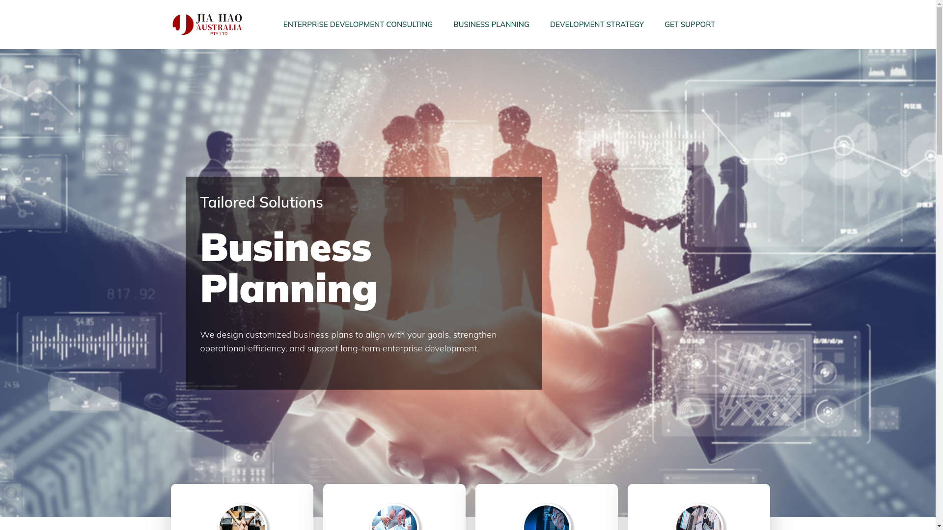 website screenshot of https://jiahaoaustralia.com/
