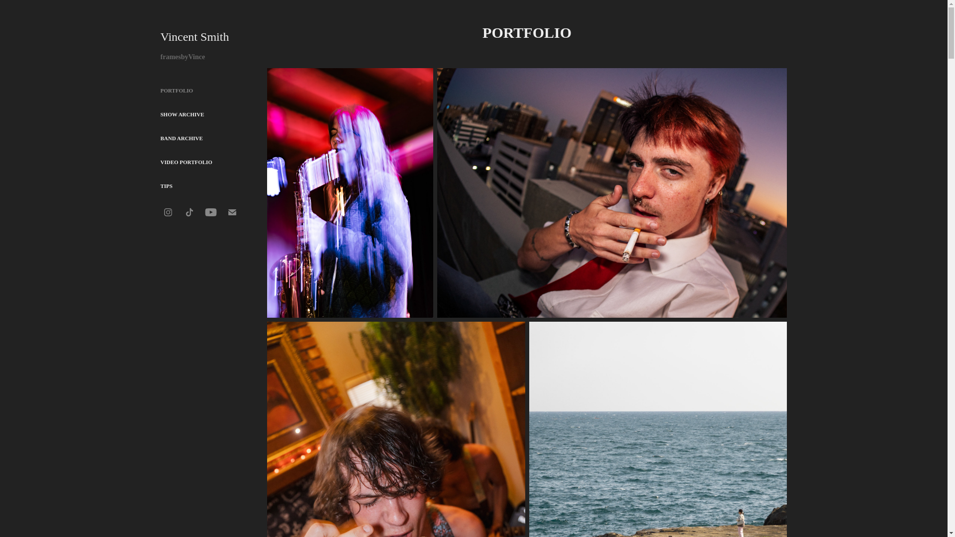 website screenshot of https://framesbyvince.com/