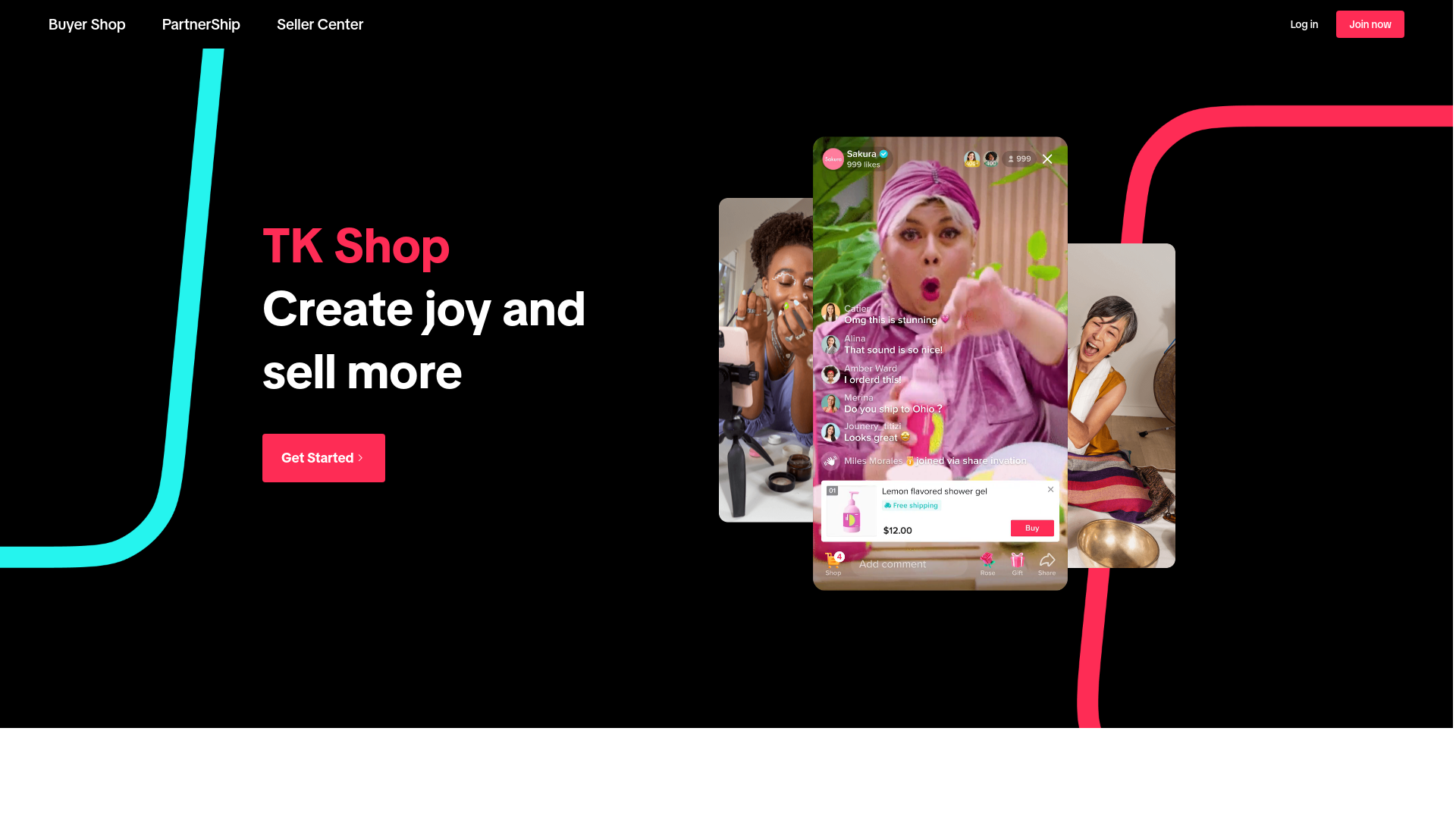 website screenshot of https://tk-store004.top/