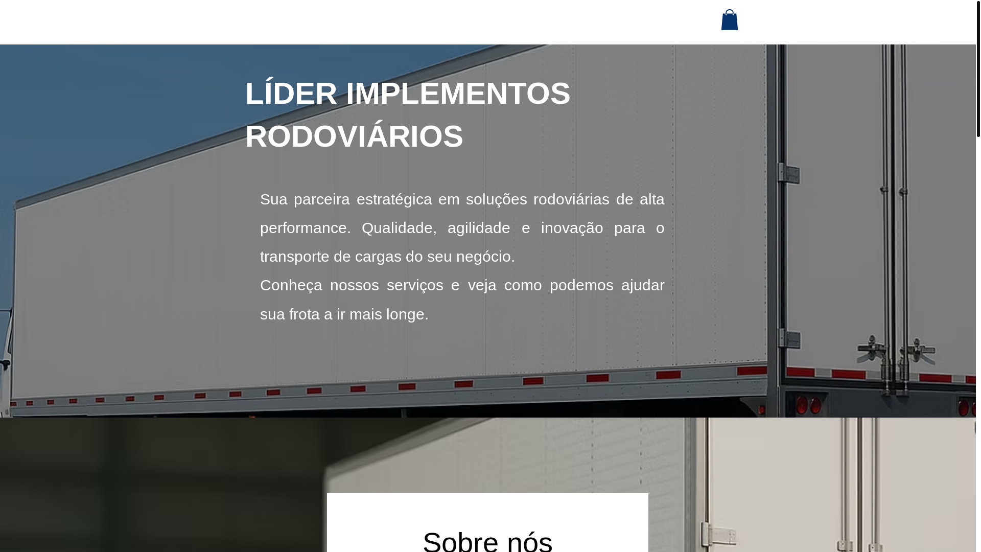 website screenshot of https://liderimplementos.com/