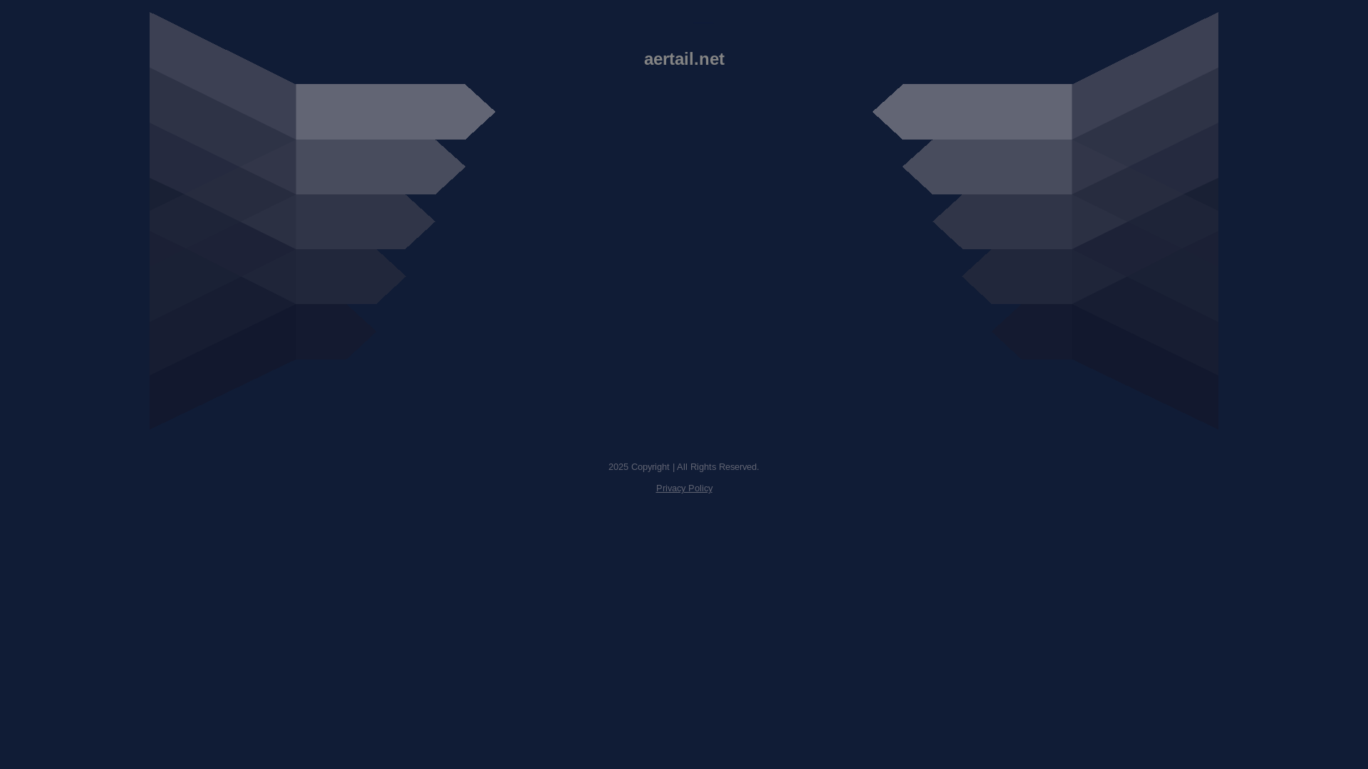 website screenshot of https://aertail.net/
