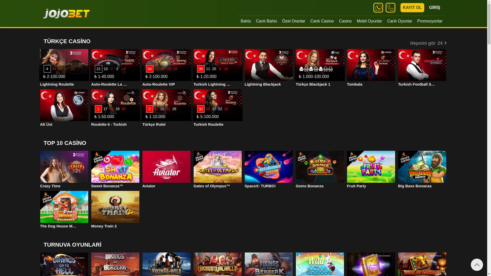 website screenshot of https://jojobet10053.com/