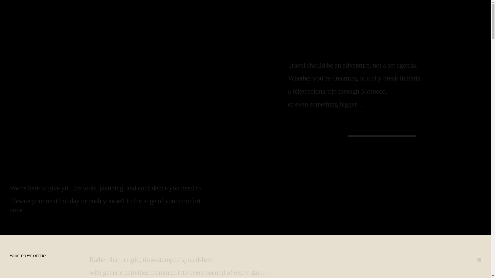 website screenshot of https://roadrisetravel.com/