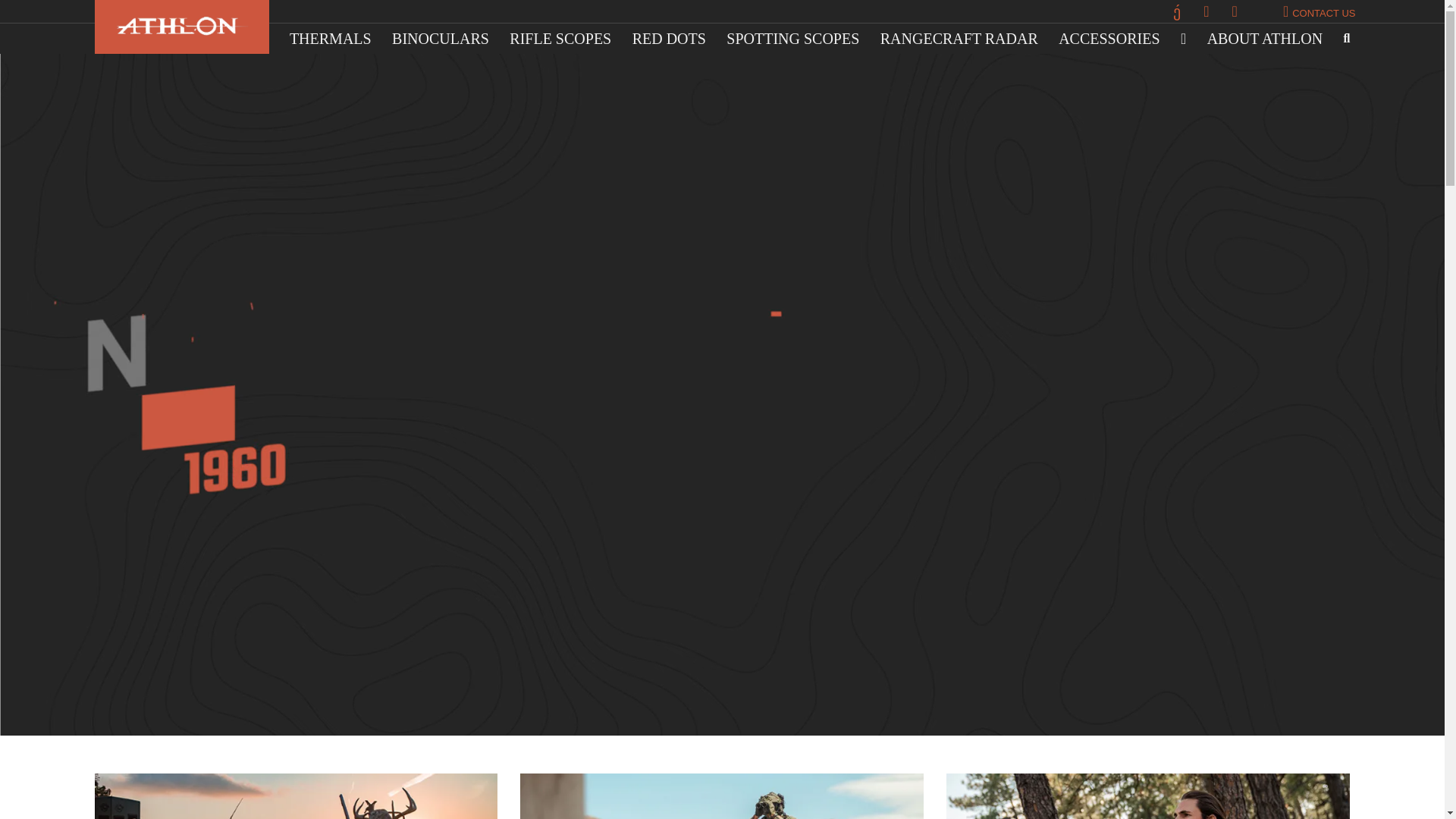 website screenshot of https://athlonoptics.com/