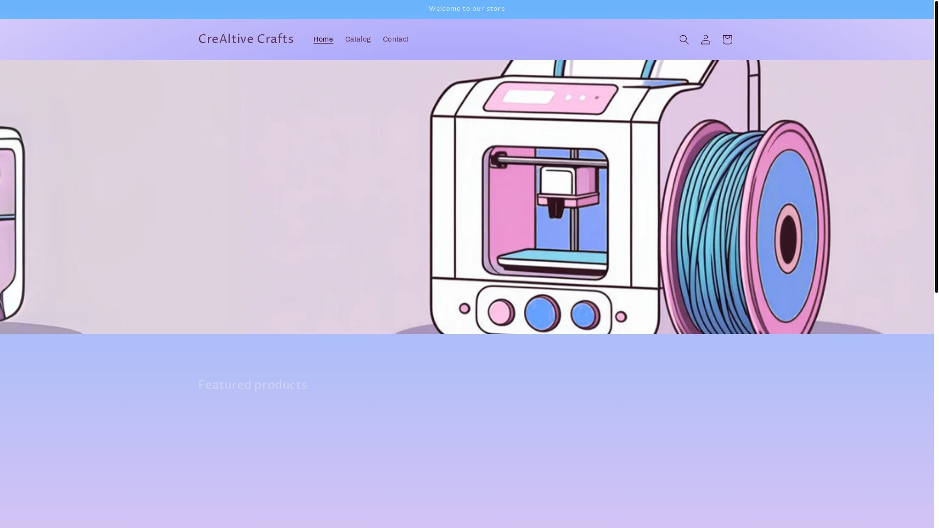 website screenshot of https://creaitivecrafts.com/