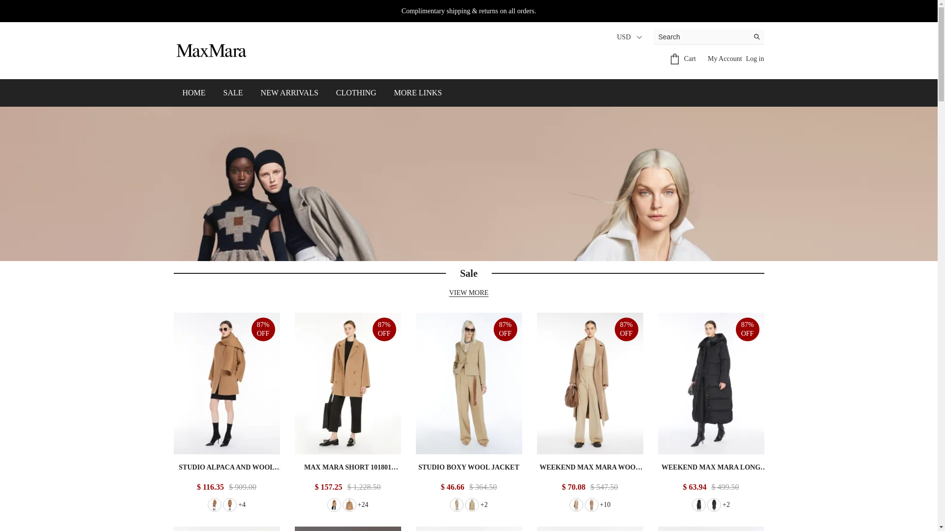 website screenshot of https://maraatelier.shop/