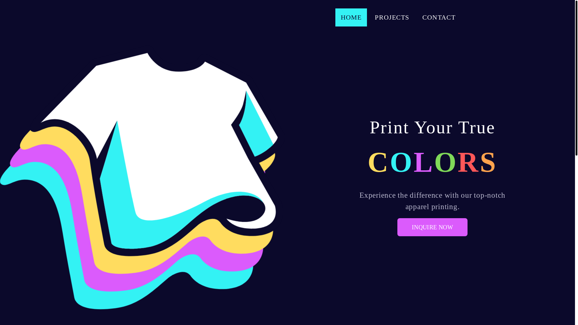 website screenshot of https://khalifashirts.com/
