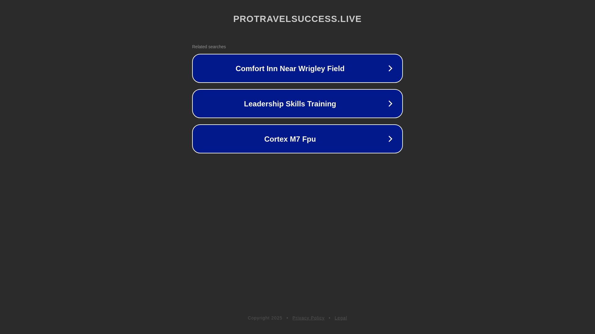 website screenshot of https://protravelsuccess.live/