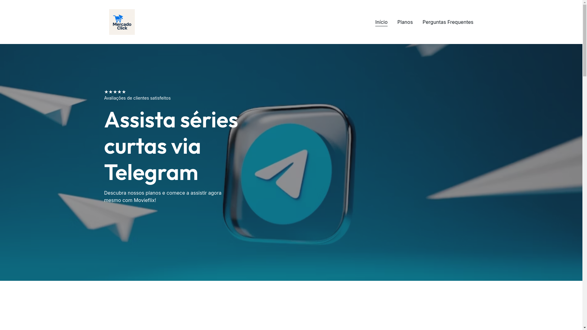 website screenshot of https://mercadoclickdigital.com.br/