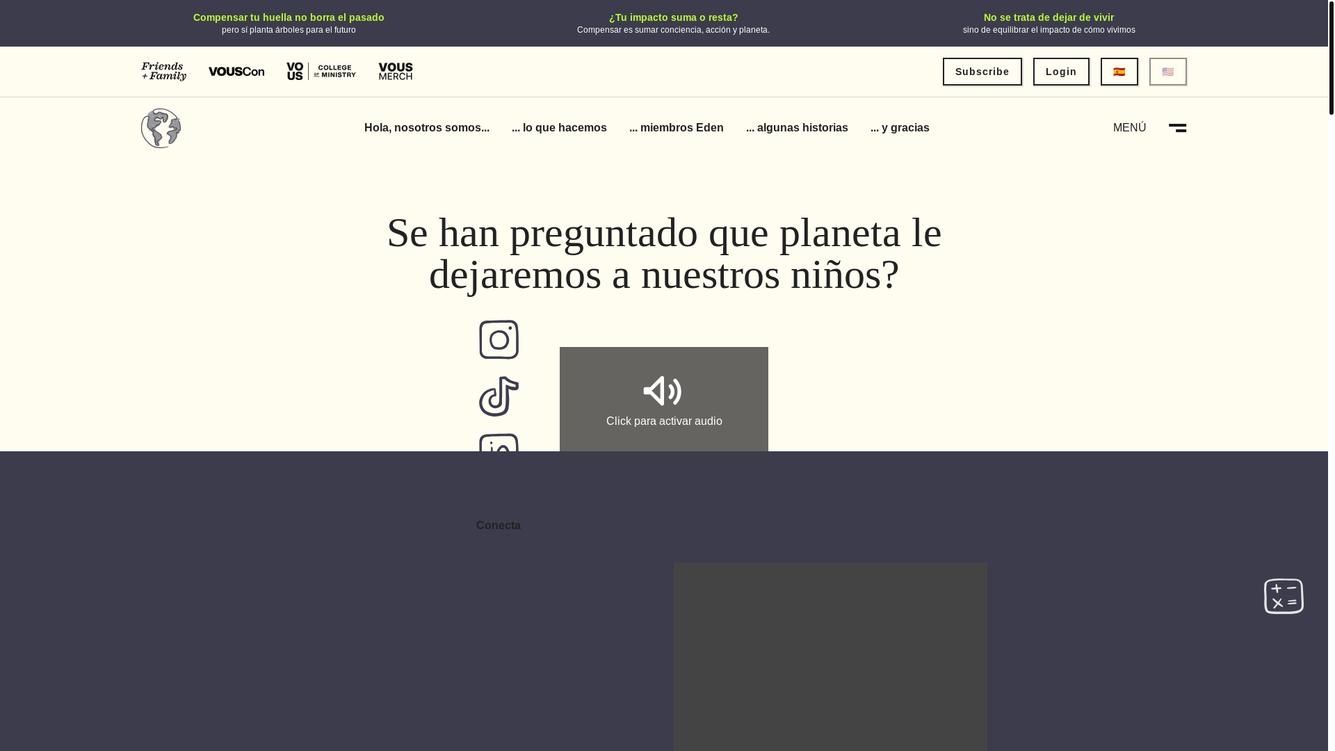 website screenshot of https://edenlivegroup.co/