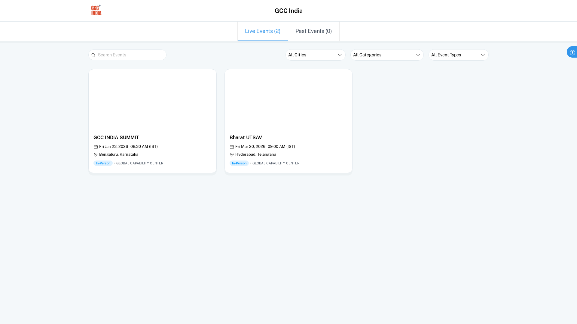 website screenshot of https://www.gcc.co.in/