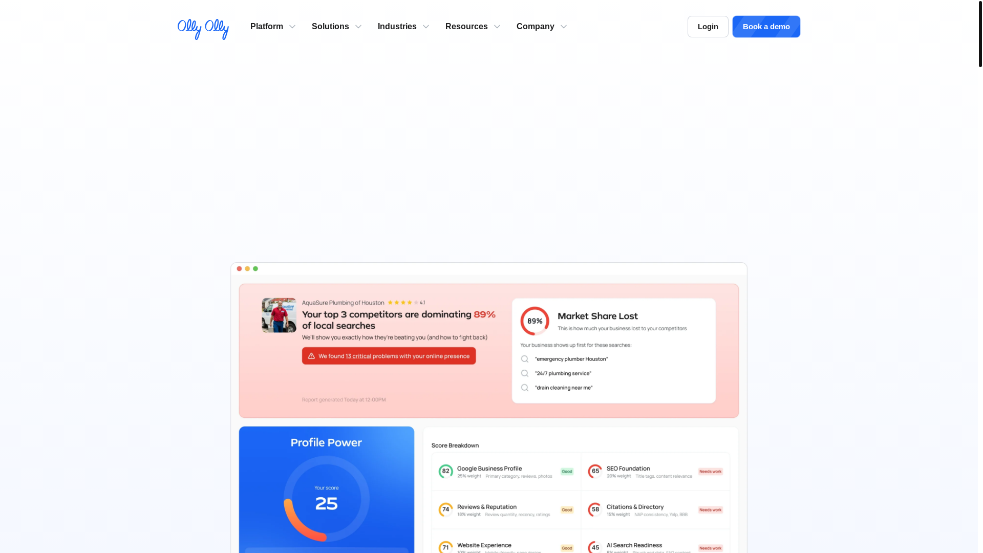 website screenshot of https://tryollyaudits.com/