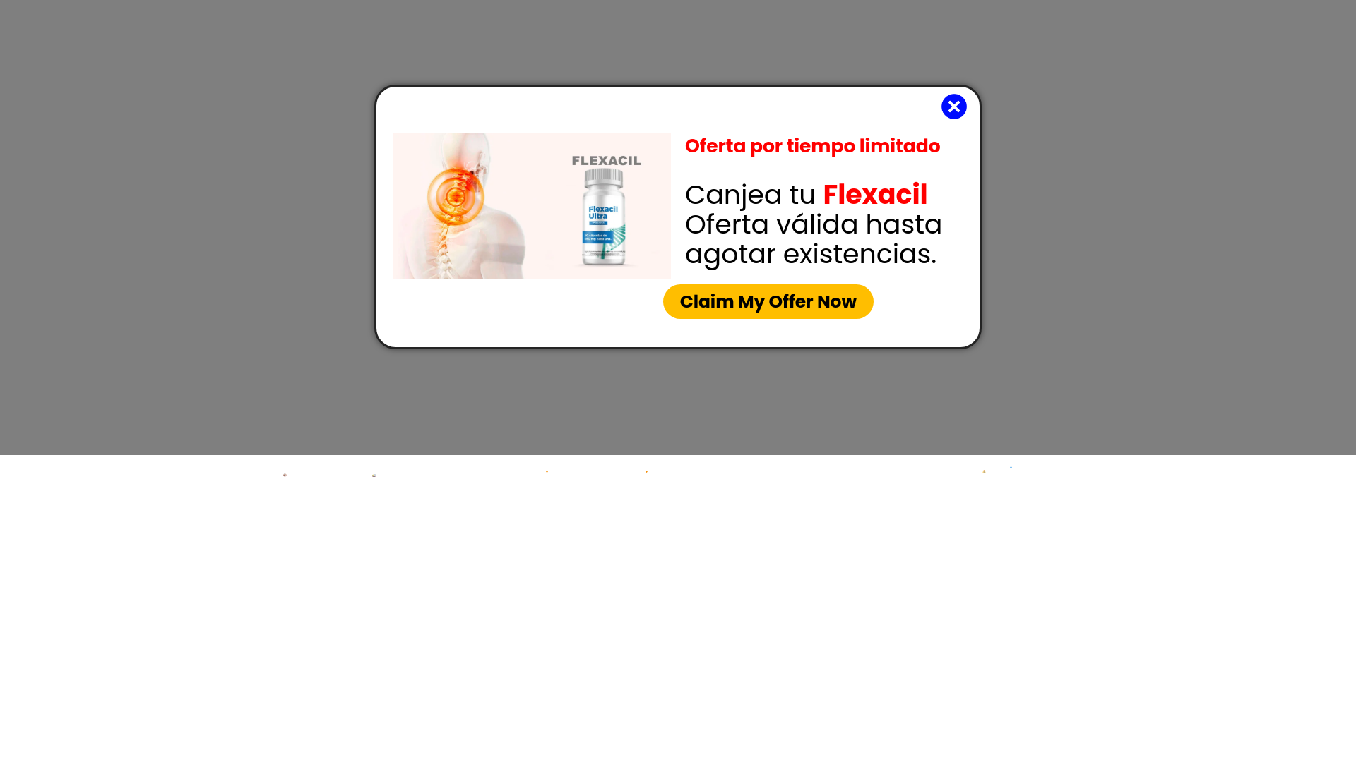 website screenshot of https://flexacilcaps.site/