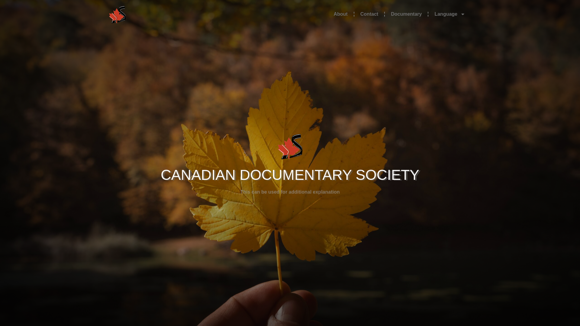 website screenshot of https://canadian-documentary-society.com/