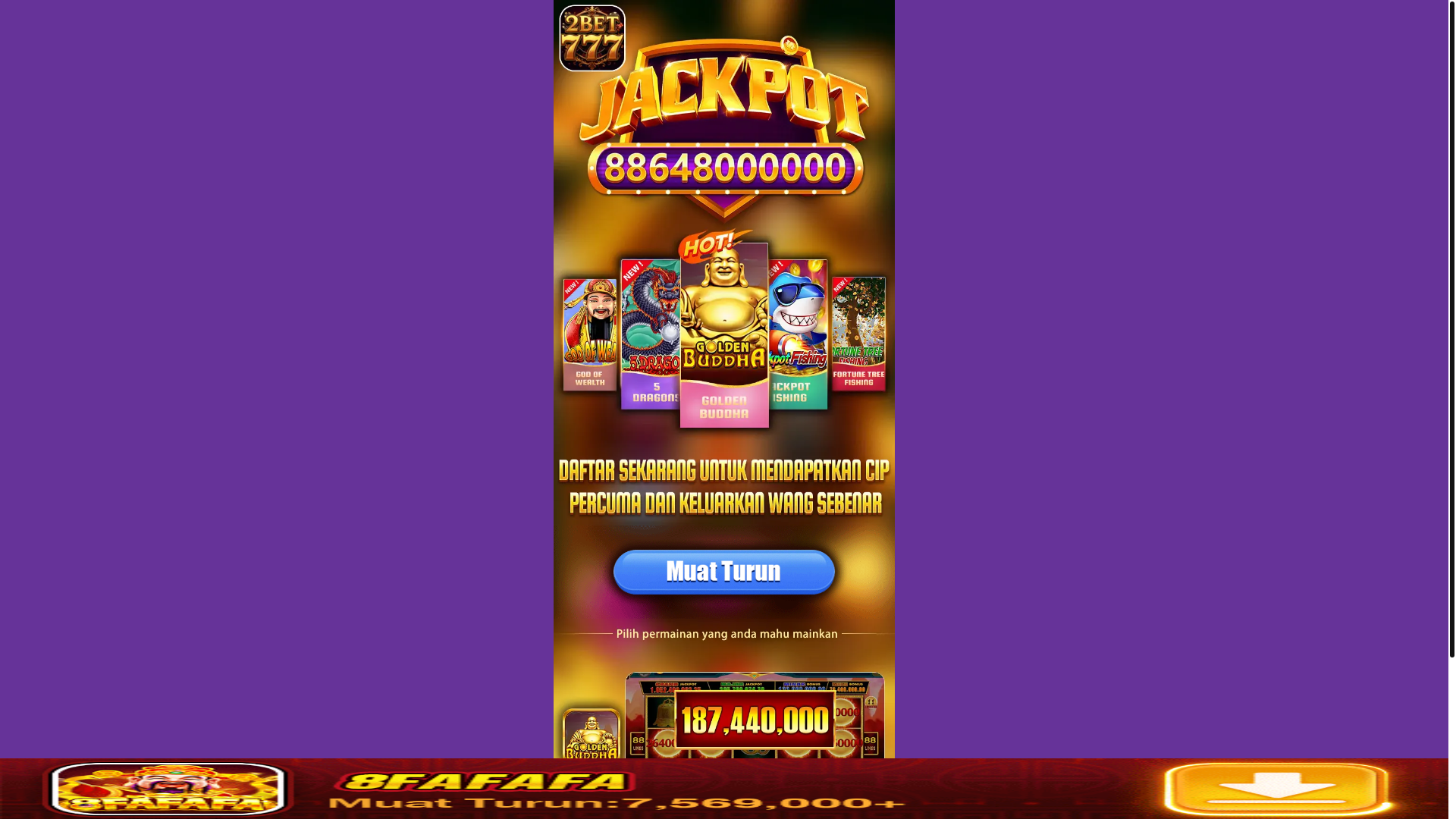 website screenshot of https://2bet777-testapk.pages.dev/