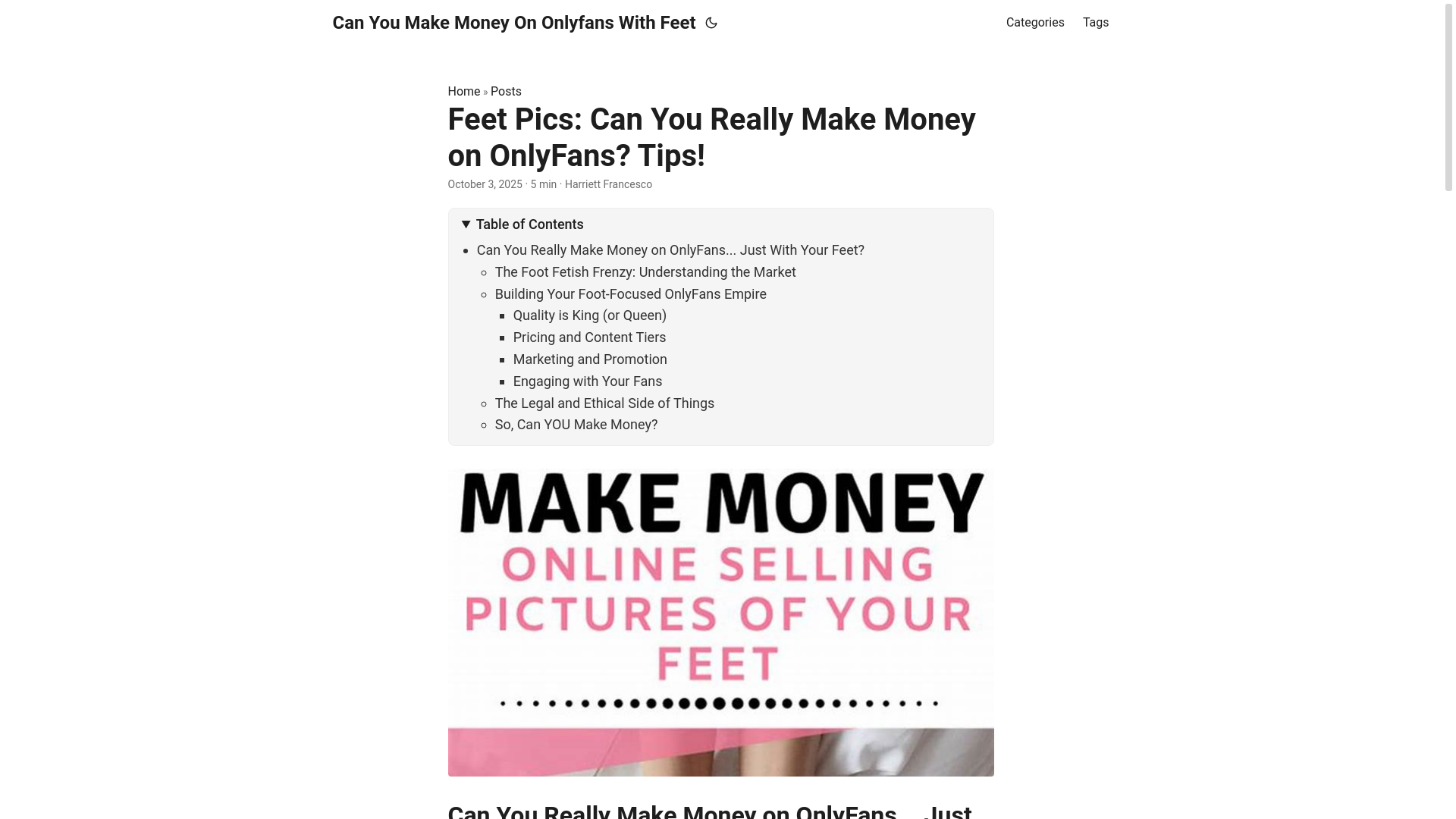 website screenshot of https://can-you-make-money-on-onlyfans-with-feet.pages.dev/