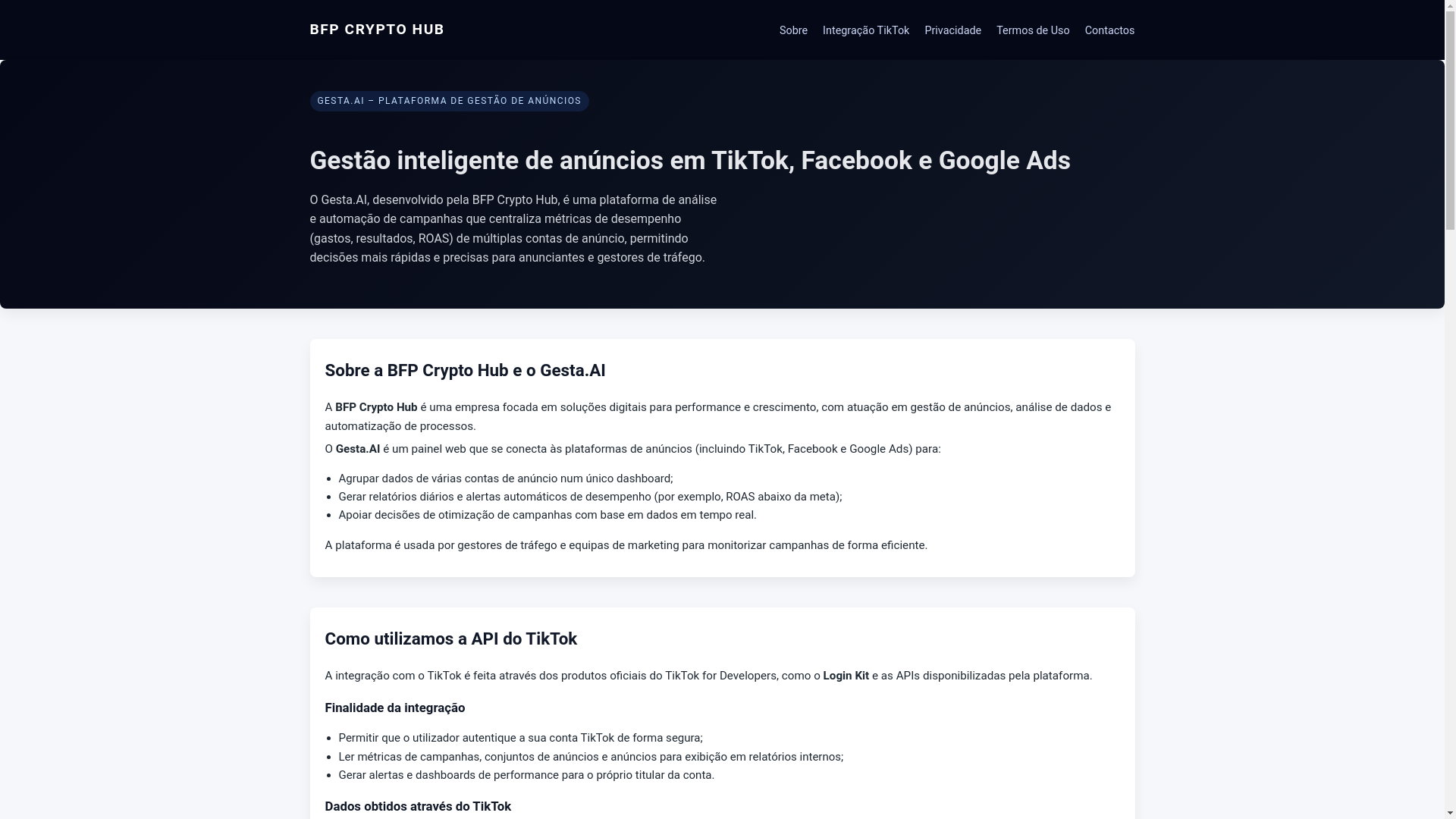 website screenshot of https://gesta-ai.pages.dev/
