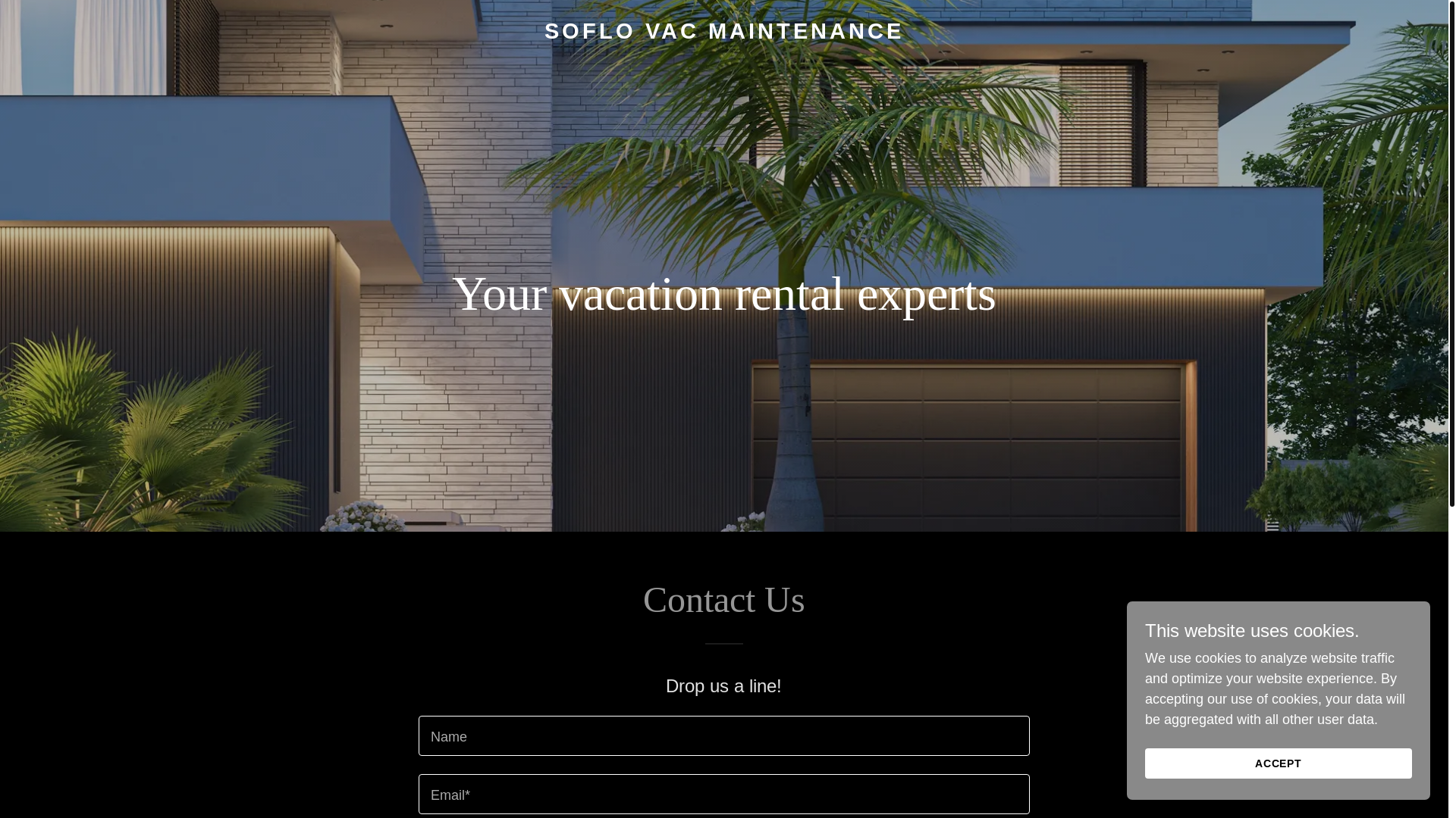 website screenshot of https://soflovacmaintenance.com/
