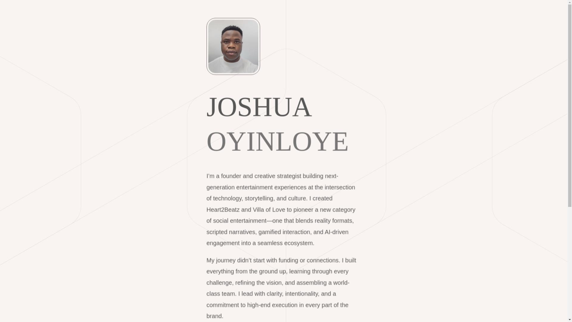 website screenshot of https://joshuaoyinloye.com/