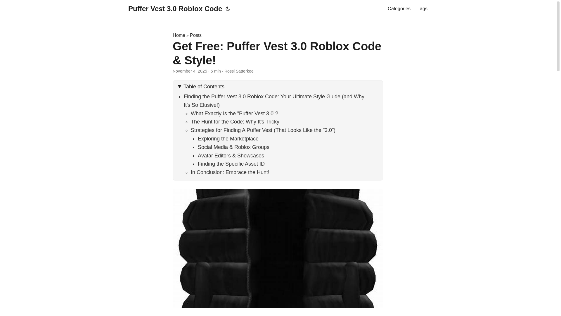 website screenshot of https://puffer-vest-30-roblox-code.pages.dev/