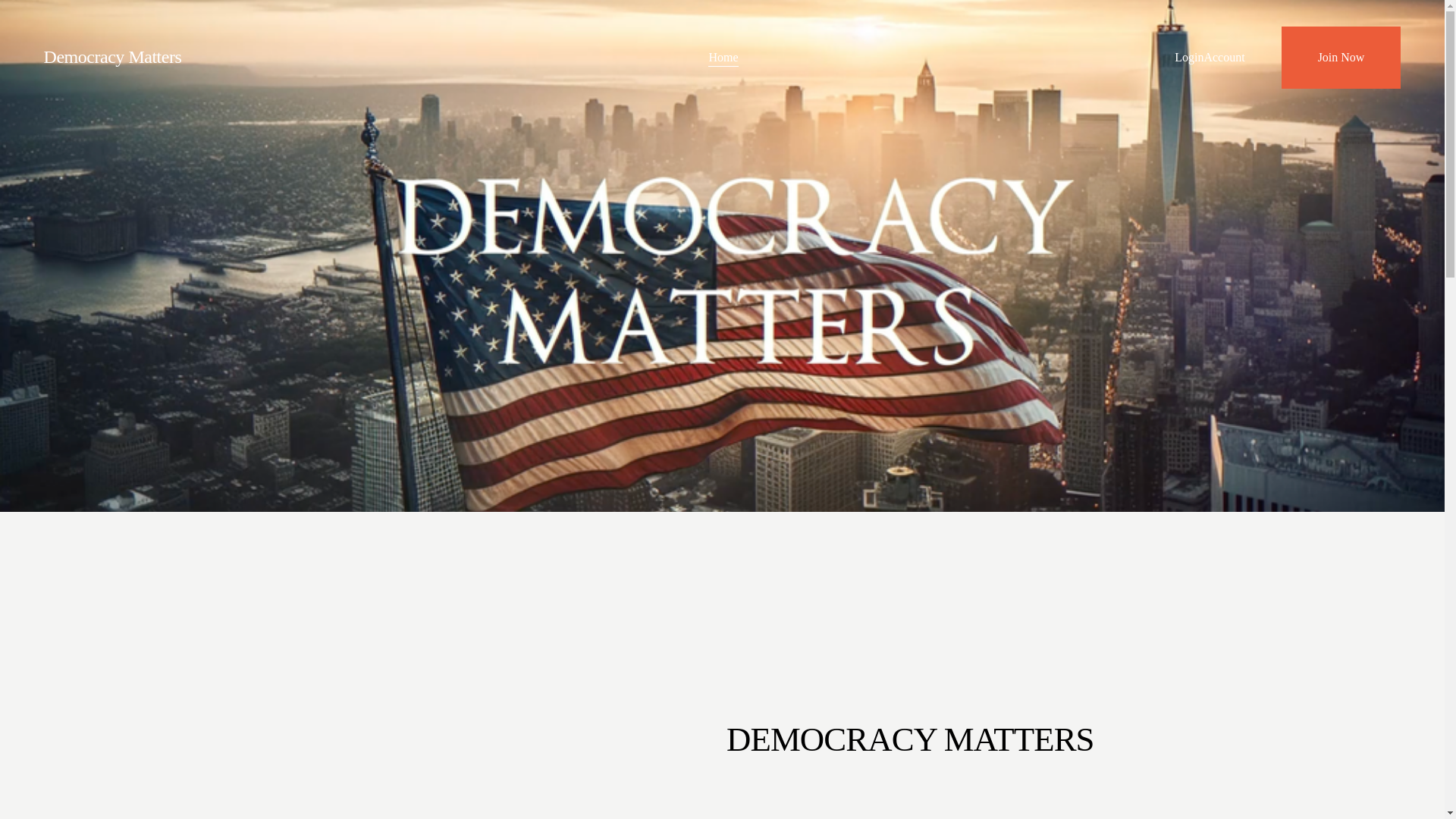 website screenshot of https://thedemocracymatters.com/