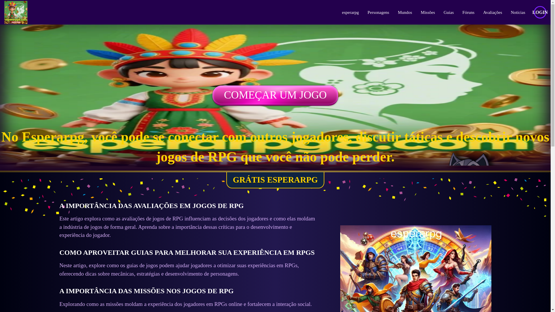 website screenshot of https://esperarpg8.com/