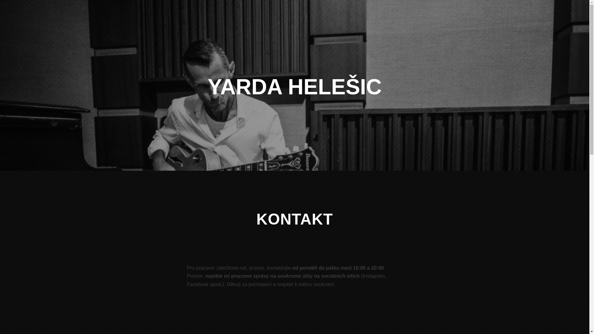 website screenshot of https://jaromirhelesic.cz/