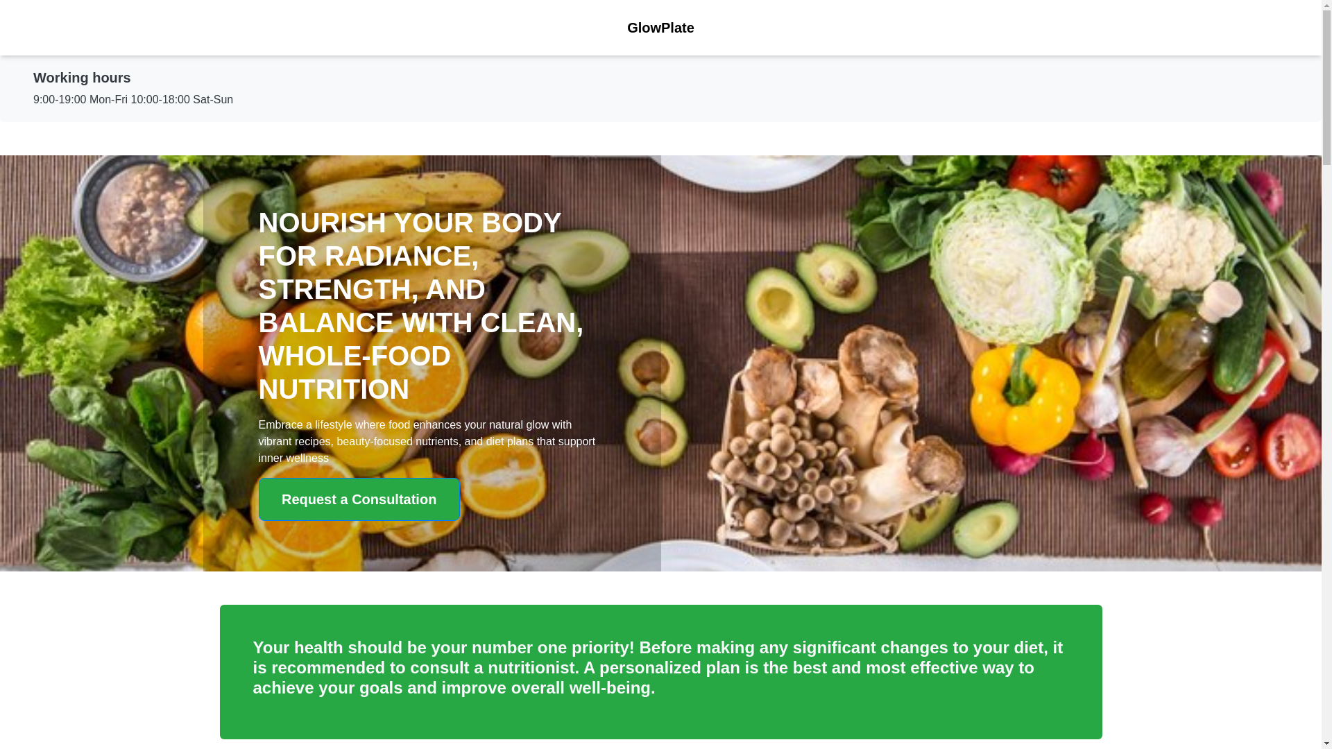website screenshot of https://glowplates.info/