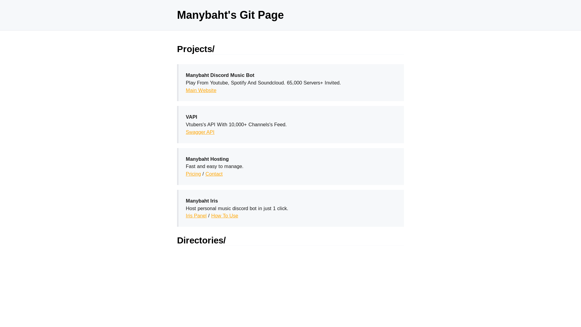 website screenshot of https://manybaht-github-io.pages.dev/