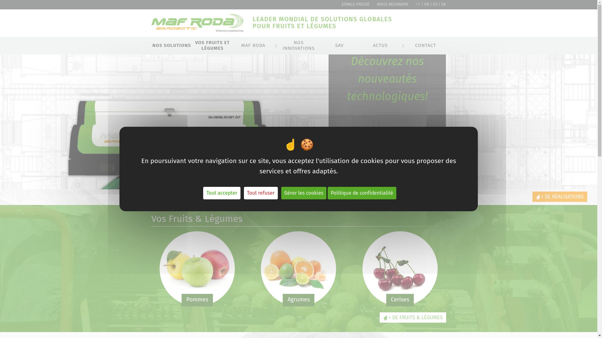 website screenshot of https://www.maf-roda.com/