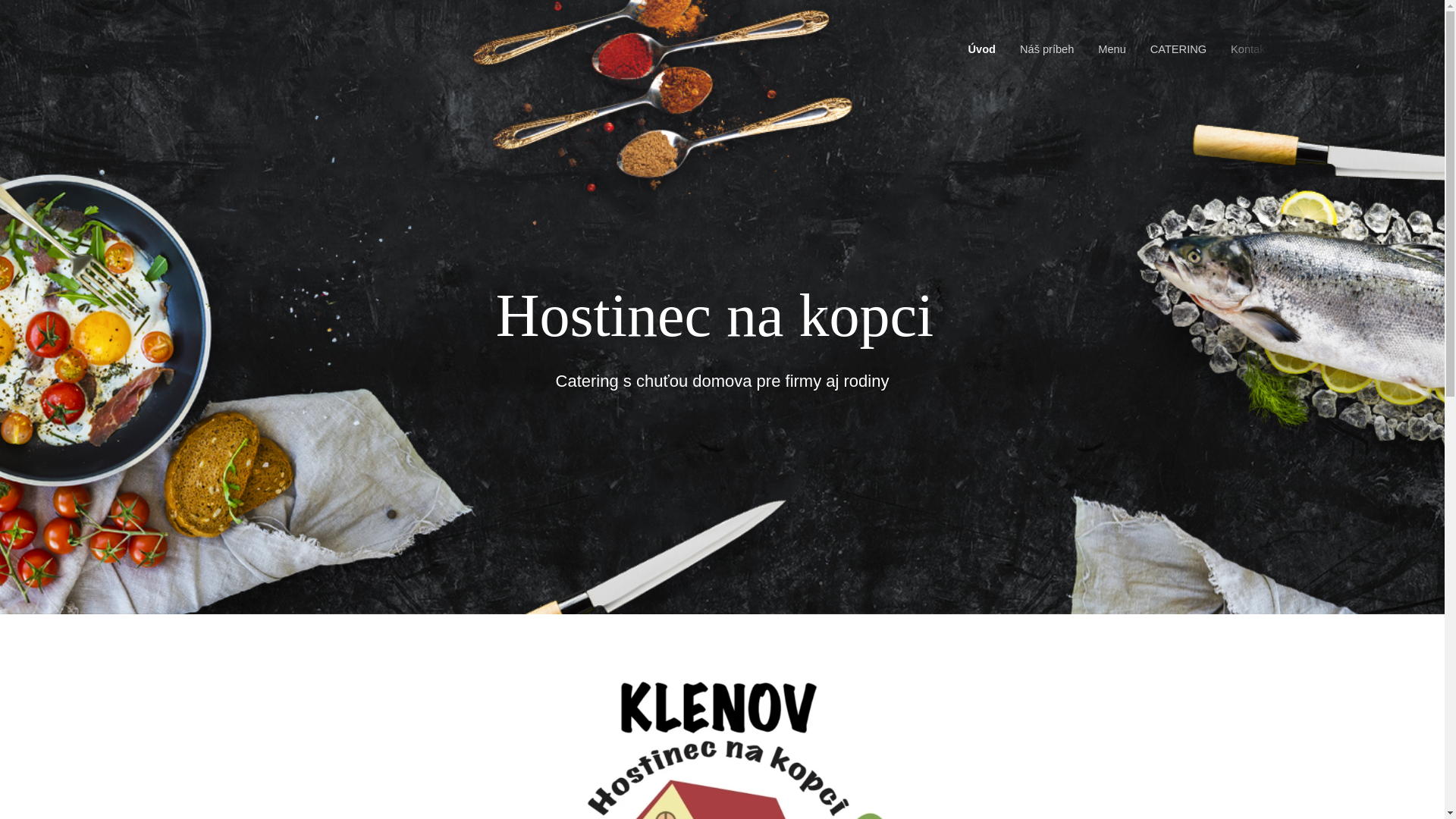 website screenshot of https://hostinecklenov.sk/