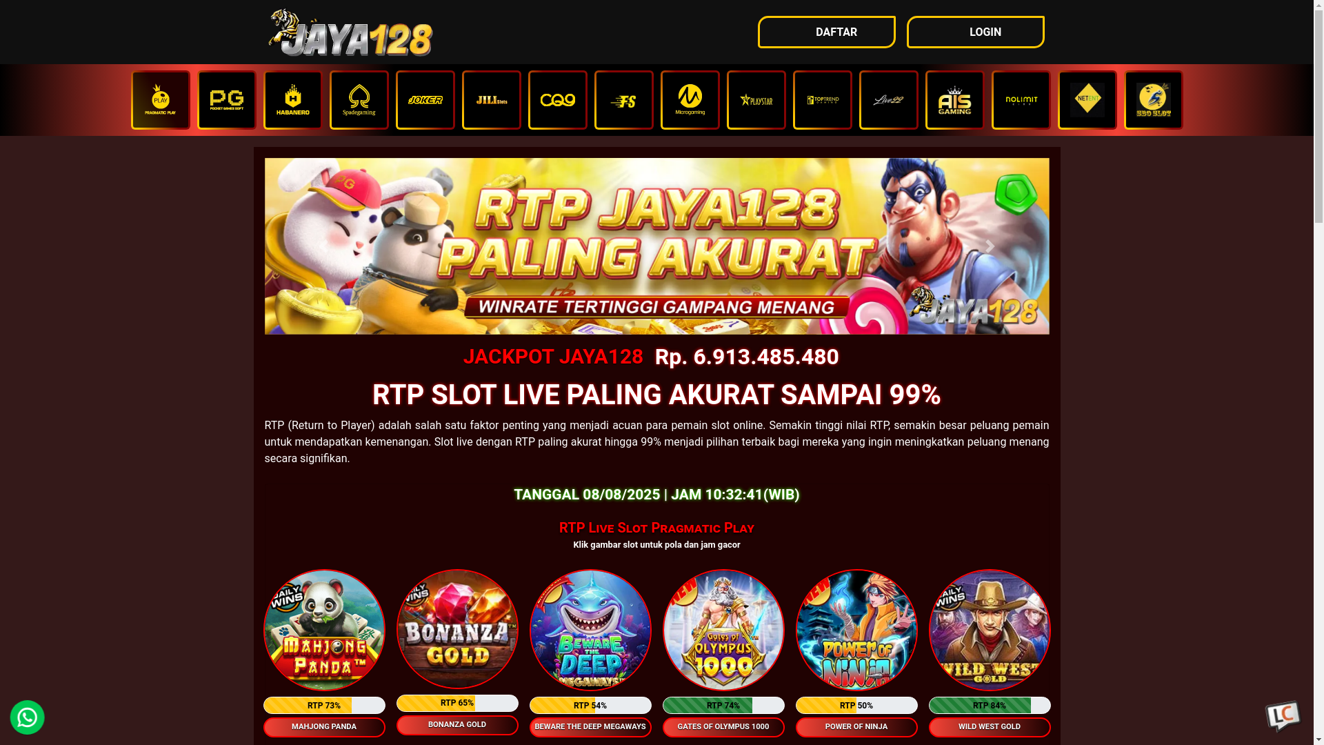 website screenshot of https://rtpjaya128baruae.pages.dev/