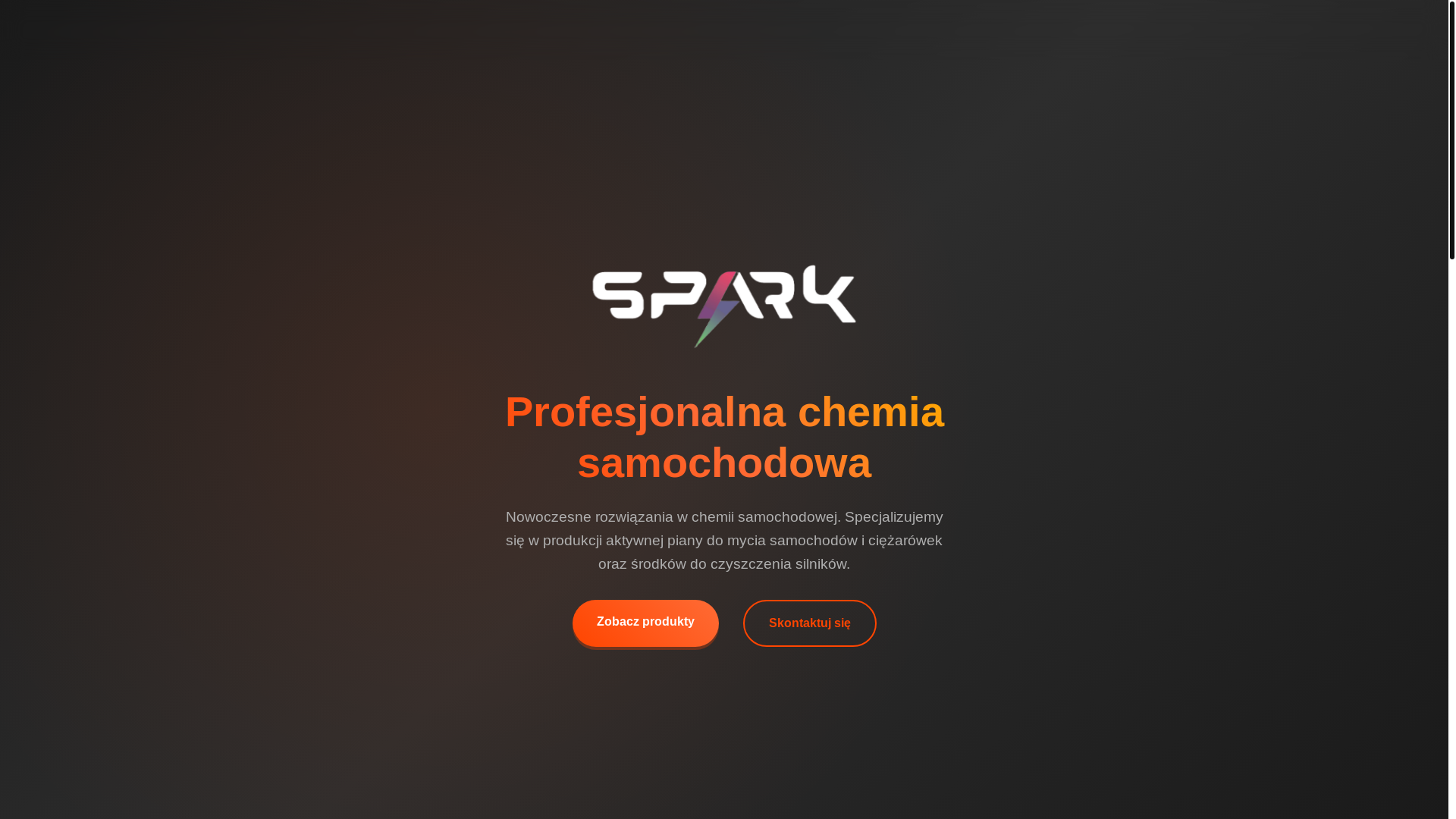 website screenshot of https://sparkchemia.pl/