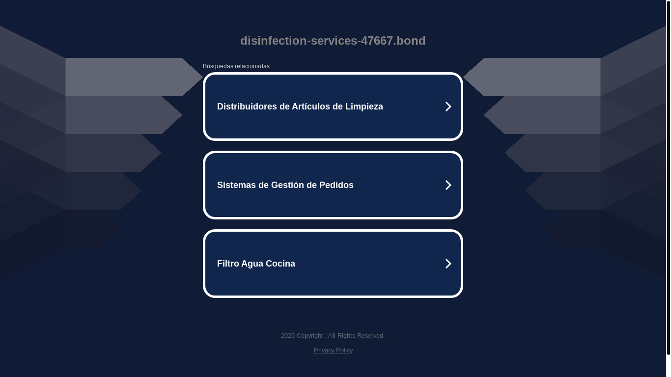 website screenshot of https://disinfection-services-47667.bond/