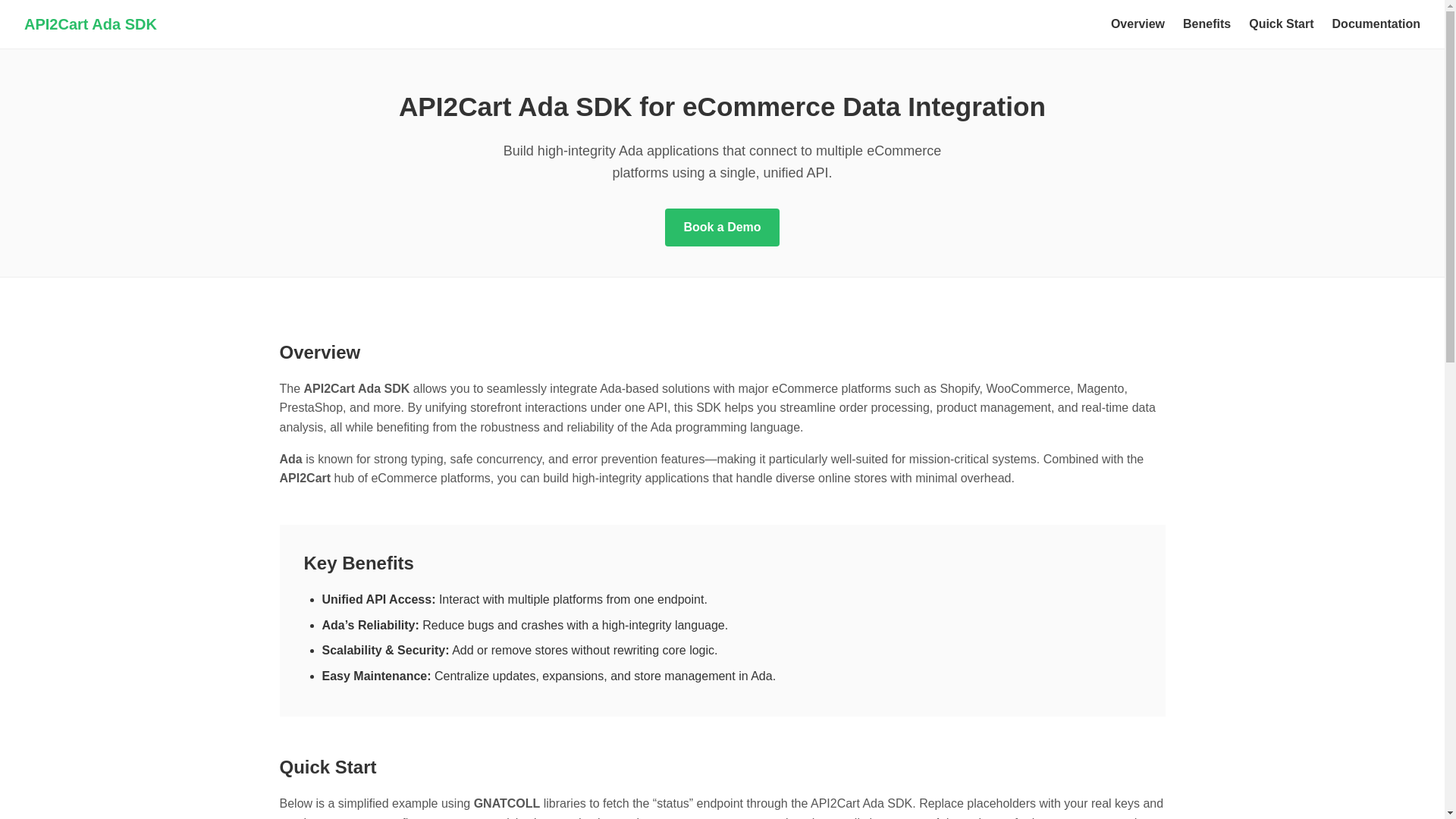 website screenshot of https://api2cart-ada-sdk.pages.dev/